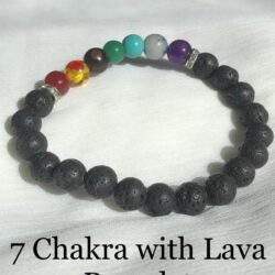 7 Chakra with Lava Bracelet