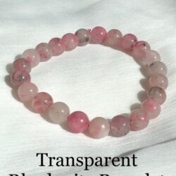 Transparent Rhodonite Bracelet