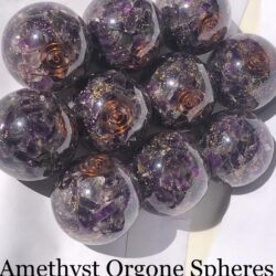 Amethyst Orgone Spheres