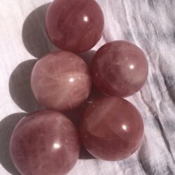 Rose Quartz Spheres